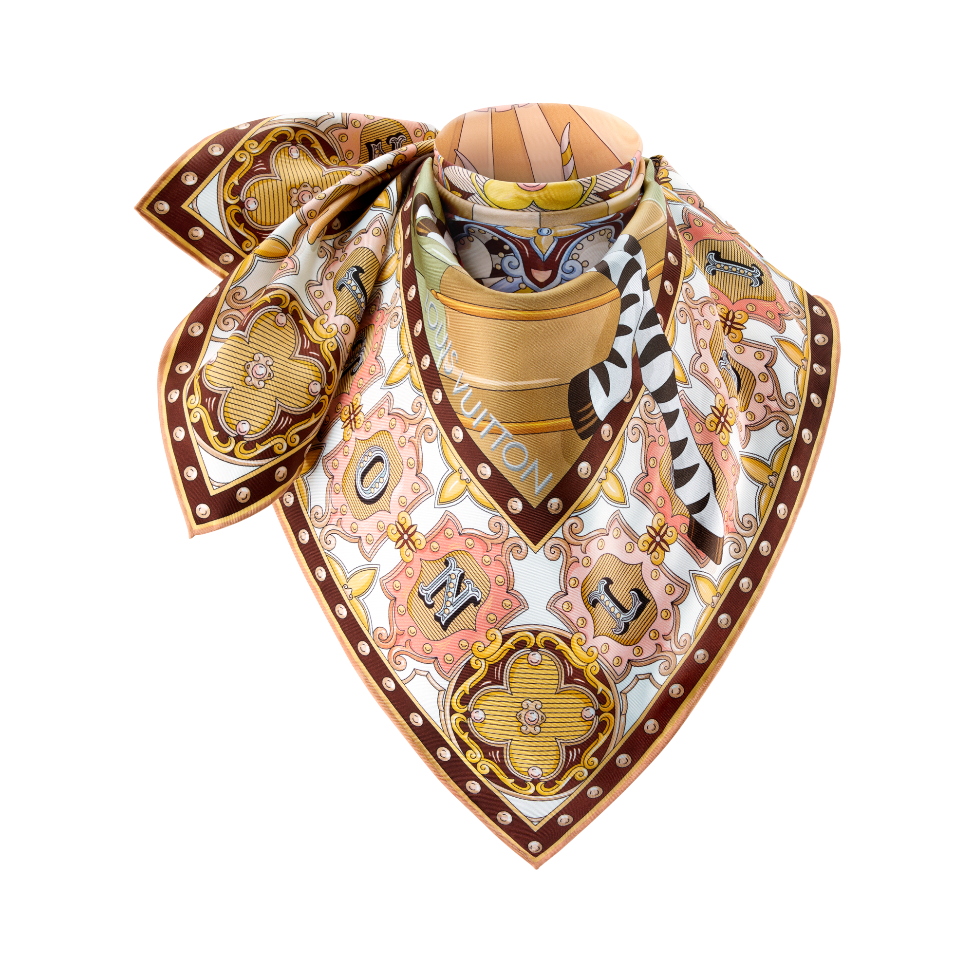 LOUIS VUITTON シルク スカーフ オリーブグリーン LOUIS VUITTON シルク スカーフ オリーブグリーン LOUIS VUITTON